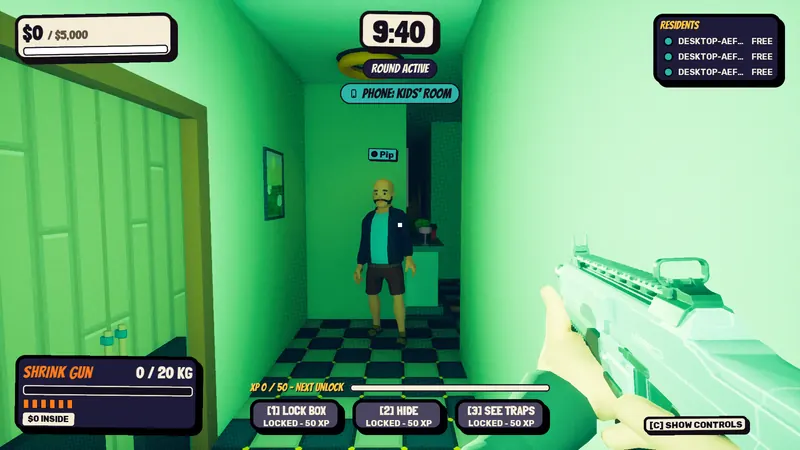 Night vision: the Thief finds Pip in a dark bedroom.