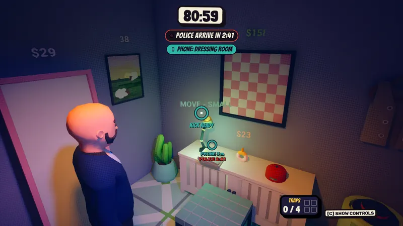 Bex at the house phone: police arrive in 2:41.